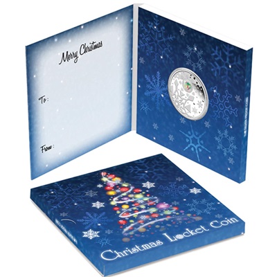 2012 1oz Silver Proof CHRISTMAS LOCKET Coin
